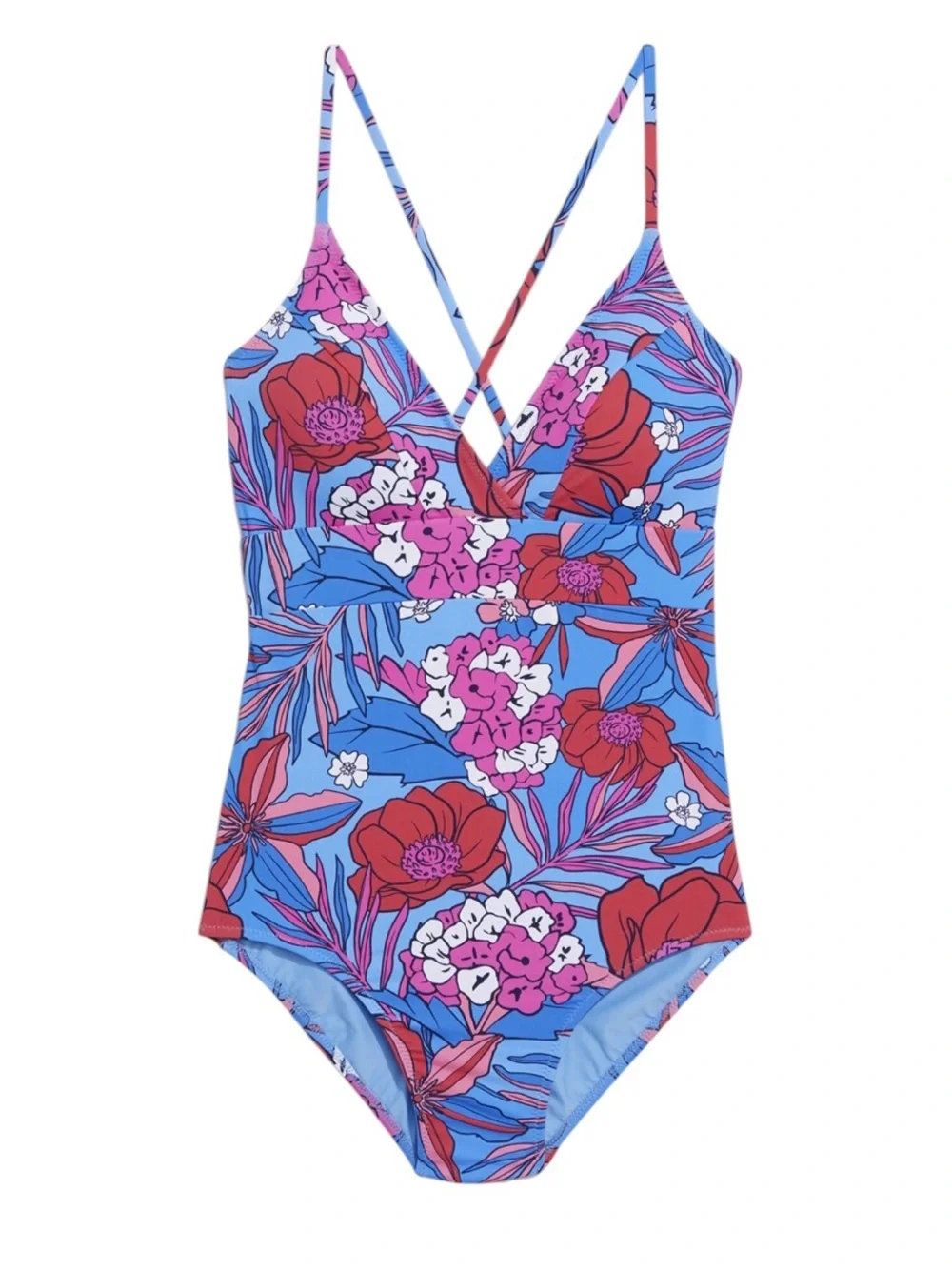 Vineyard Vines Women's Sconset One-piece Blue Pink Floral S